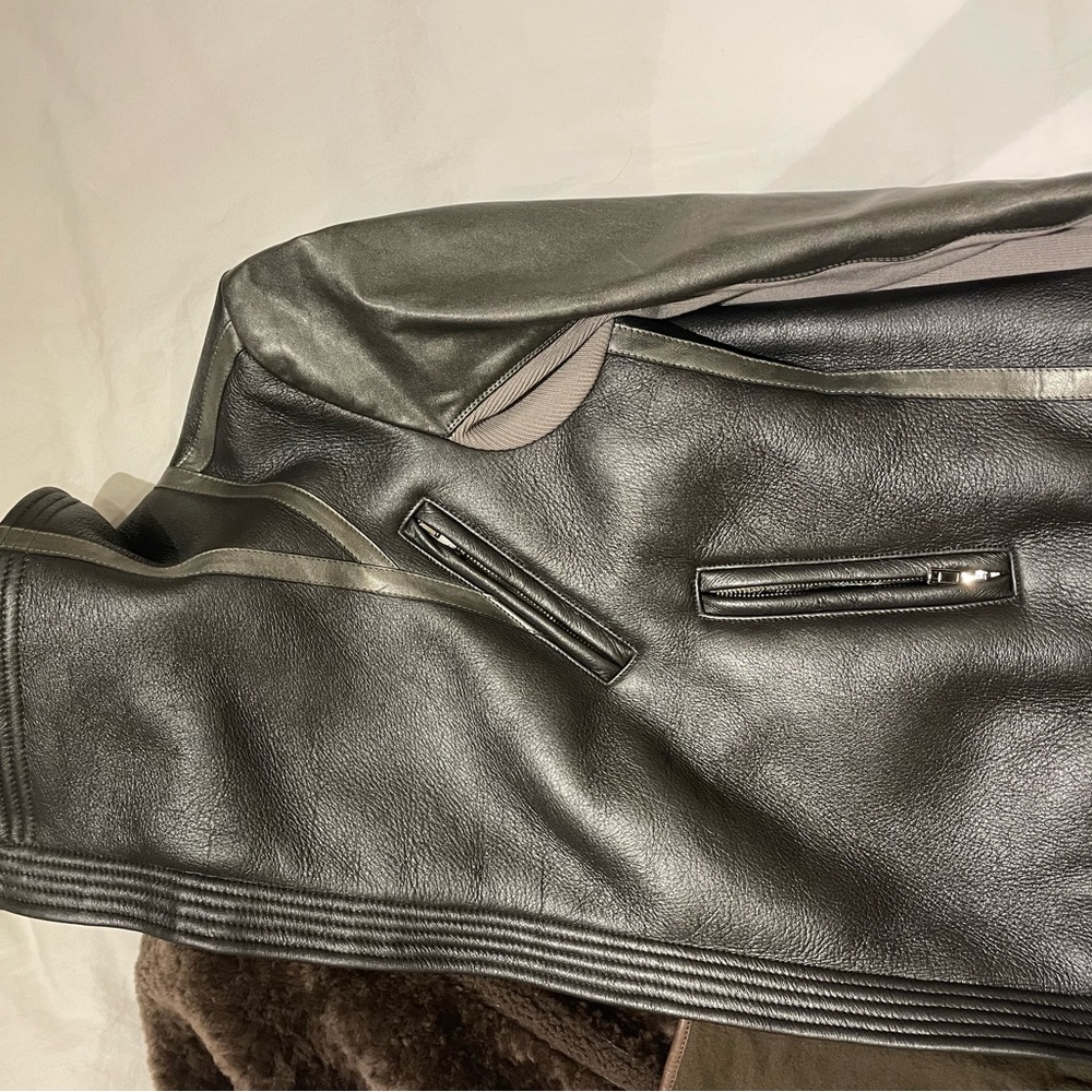 Rick Owens Metallic Shearling Jacket - Picture 4 of 9